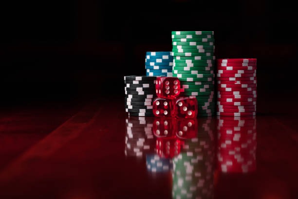 Live casino dealer studio with roulette wheel